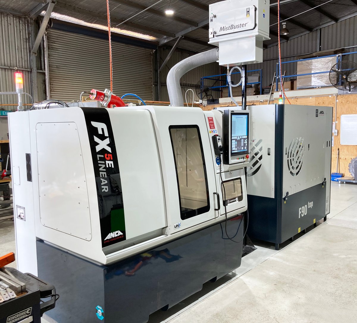 Comat F90 top connected to Anca